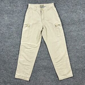 EMS Womens Cargo Pants Size 4 Khaki Outdoor Hiking Utility Cotton Canvas